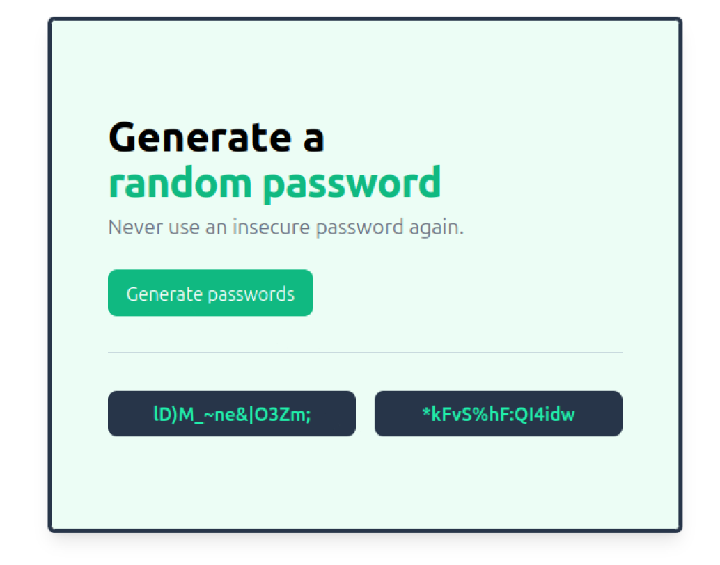 Image of a Password Generator